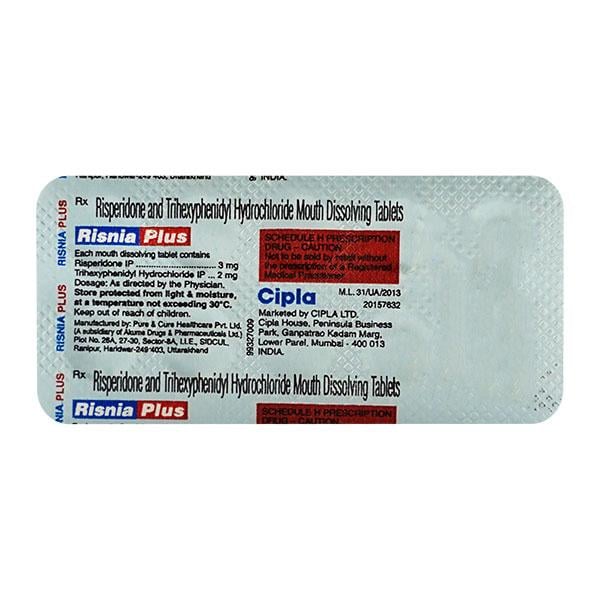 Risnia Plus Tablet 10'S - Global Surgicals