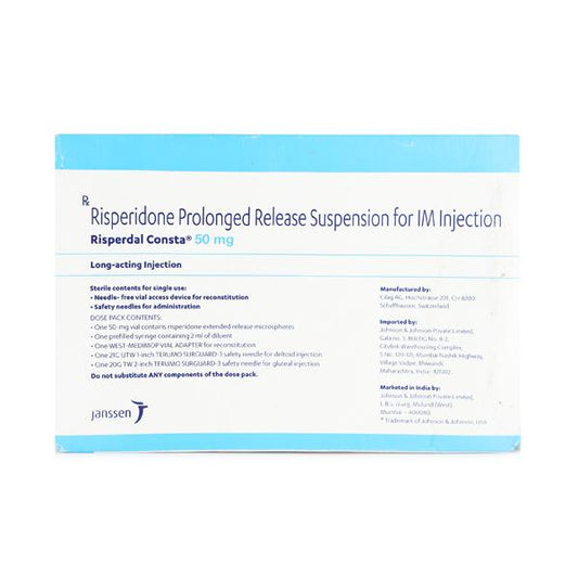 Risperdal Consta 50mg Injection(Pfs) 1's - Global Surgicals