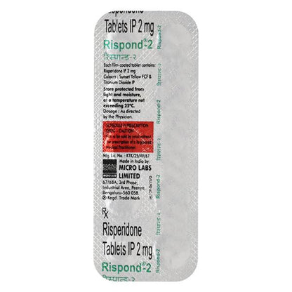 Rispond 2mg Tablet 10'S - Global Surgicals