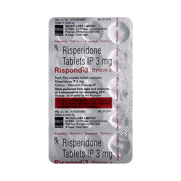 RISPOND 3 Tablet 15's - Global Surgicals