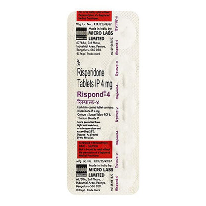 Rispond 4mg Tablet 10'S - Global Surgicals