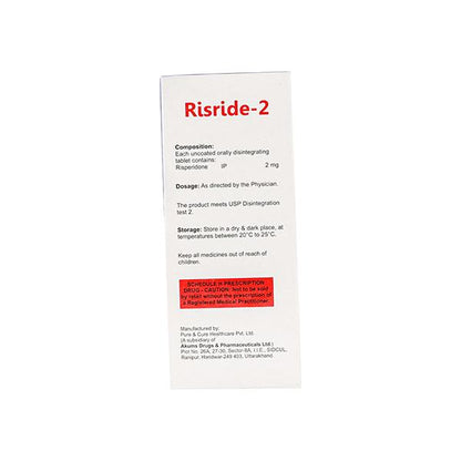 RISRIDE 2 Tablet 10's - Global Surgicals