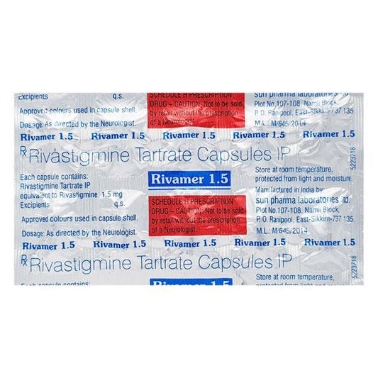 Rivamer 1.5mg Capsule 10'S - Global Surgicals