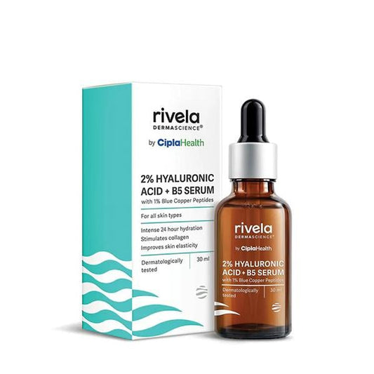 RIVELA 2% HYALURONIC ACID +B5 Serum 30ml - Global Surgicals