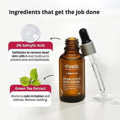RIVELA 2% SALICYLIC ACID FACE Serum 30ml - Global Surgicals