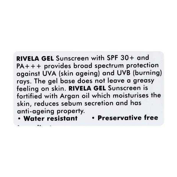 Rivela SPF 30+ PA+++ Sunscreen Gel 60gm - Global Surgicals