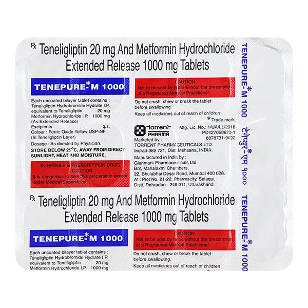 TENEPURE M 1000 Tablet 15's