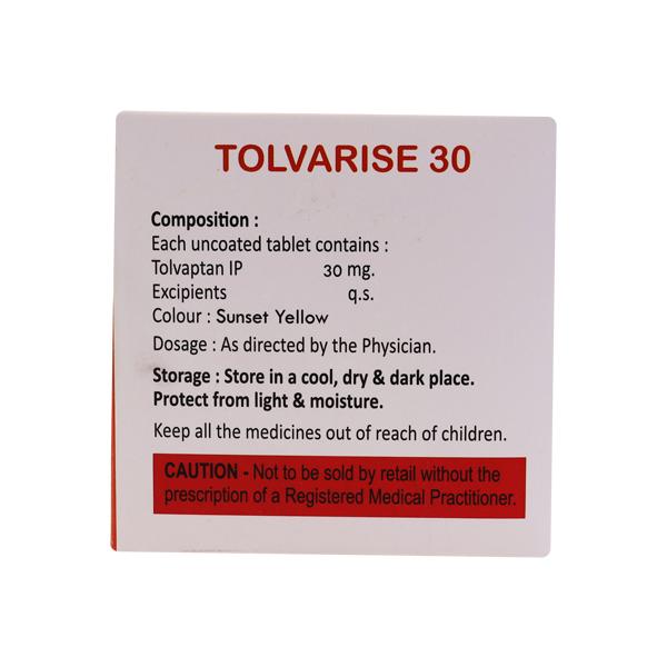TOLVARISE 30 Tablet 4's