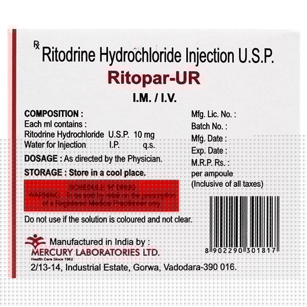 RITOPAR UR 10 Injection 1ml