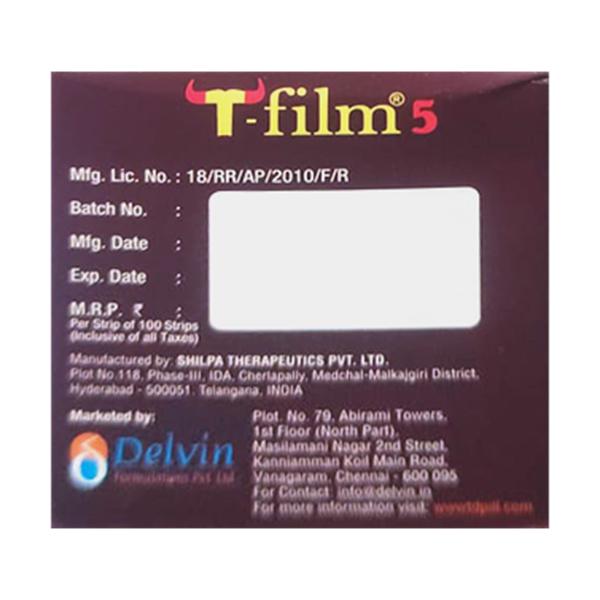 T FILM 5 Orally Disintegrating Strips 10's