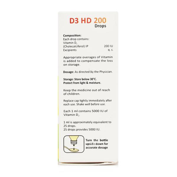 D3 HD 200 Oral Drops 5ml