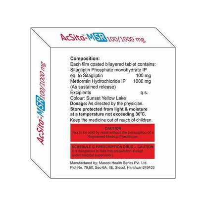 ACSITA M SR 100/1000 Tablet 10's