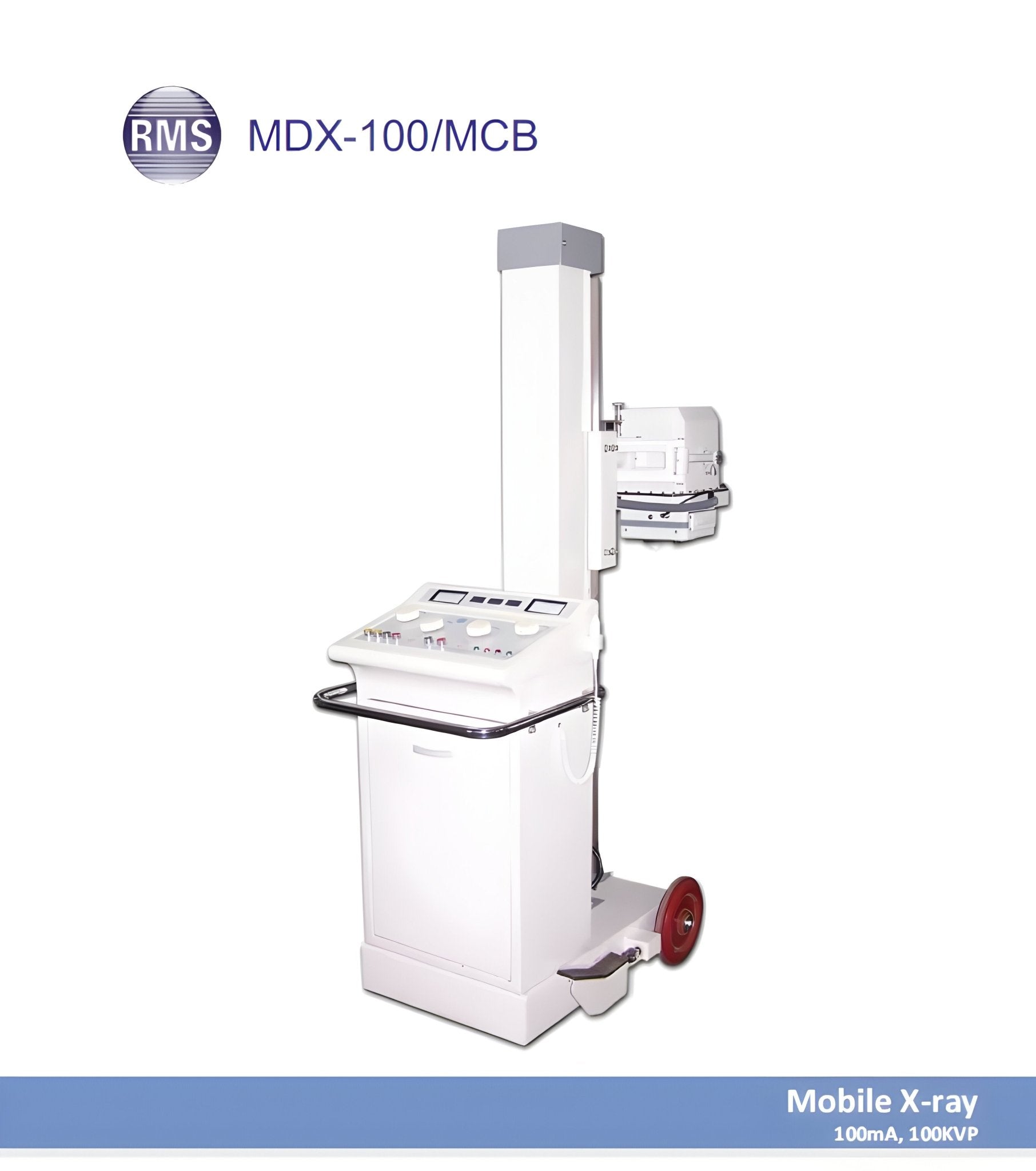 RMS Mobile X - ray Machine with HRT 100mA (MDX - 100 DX/MCB) - Global Surgicals