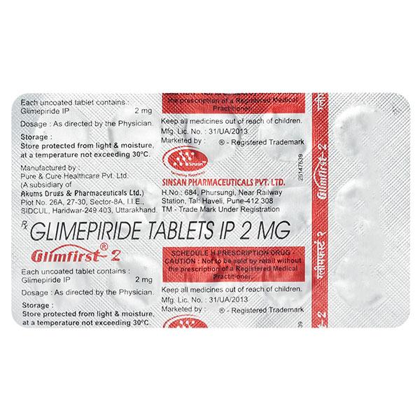GLIMFIRST 2 Tablet 15's