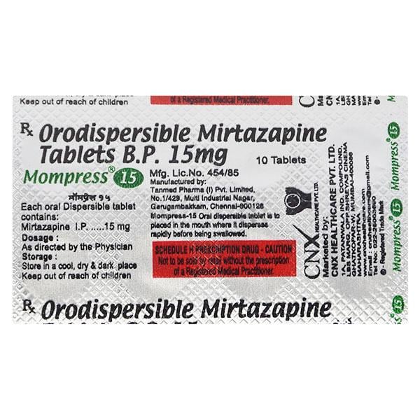 MOMPRESS 15mg Dispersible tablet 10's