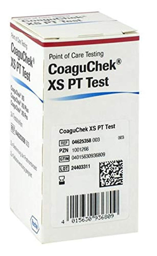 Roche Coaguchek XS PT Test Strips - Global Surgicals