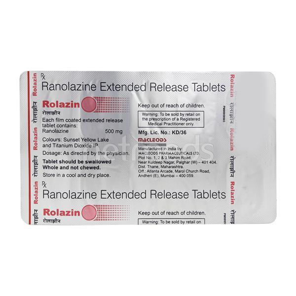 Rolazin Tablet 10'S - Global Surgicals