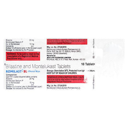 ROMILAST BL Tablet 10's - Global Surgicals