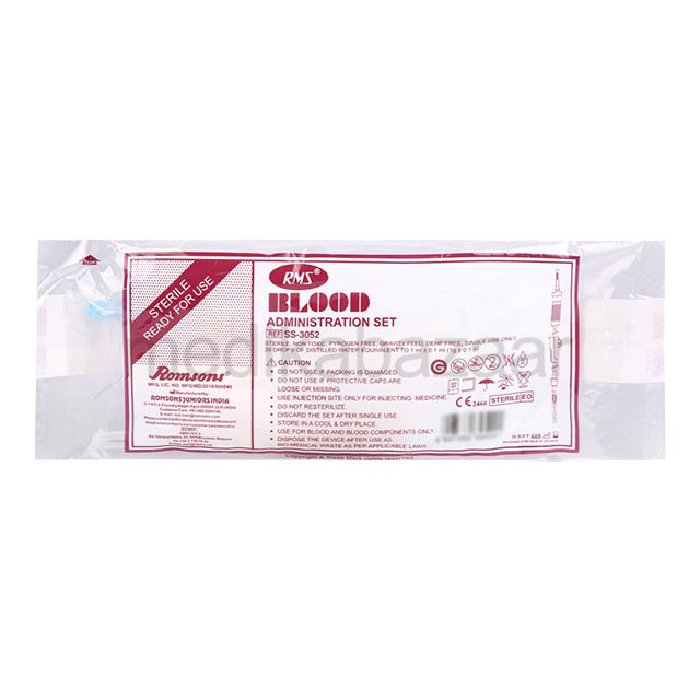Romsons RMS Blood Administration Set - Global Surgicals