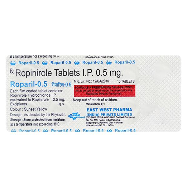 Roparil 0.5mg Tablet 10'S - Global Surgicals