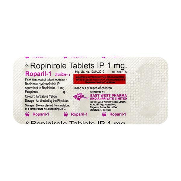 Roparil 1mg Tablet 10'S - Global Surgicals