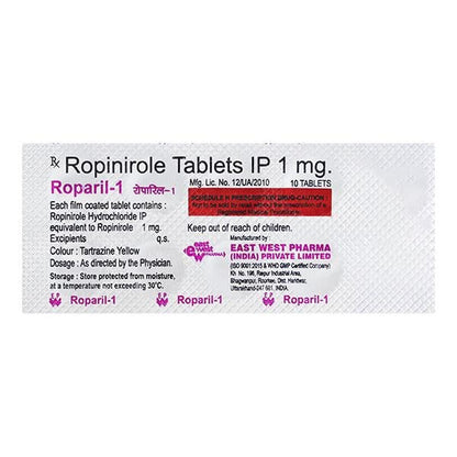Roparil 1mg Tablet 10'S - Global Surgicals
