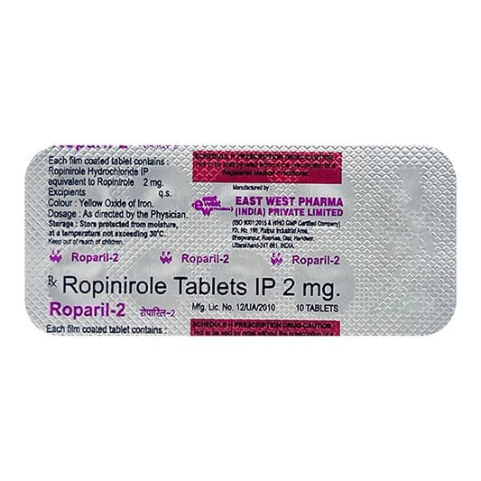 Roparil 2mg Tablet 10'S - Global Surgicals