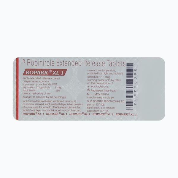 Ropark XL 1mg Tablet 10'S - Global Surgicals