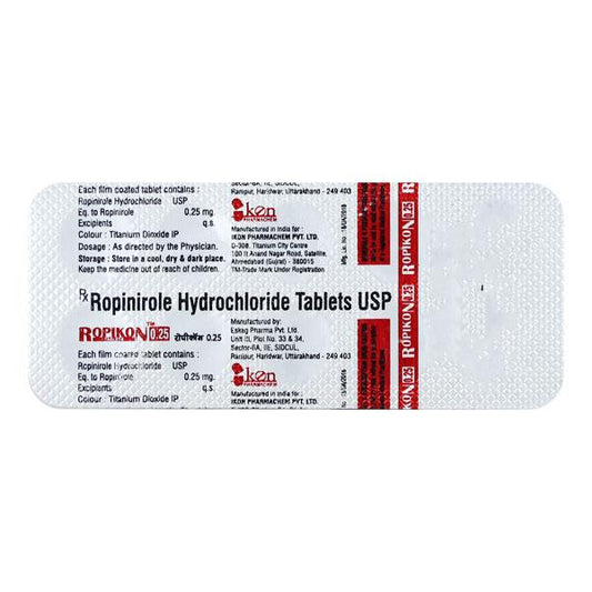 ROPIKON 0.25 Tablet 10's - Global Surgicals