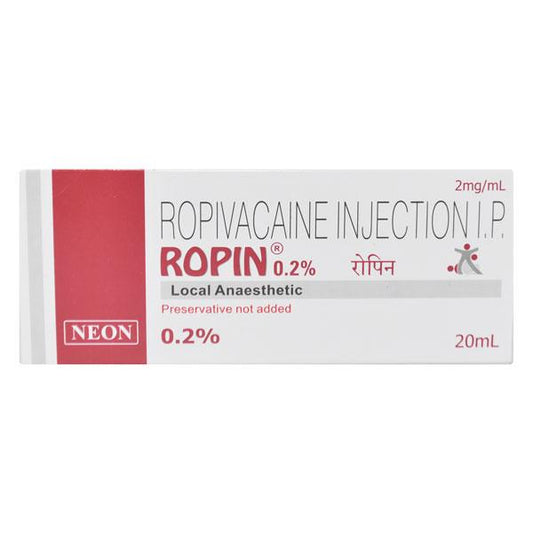 ROPIN 0.2% INJECTION 20ML - Global Surgicals