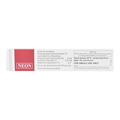 ROPIN 0.2% INJECTION 20ML - Global Surgicals