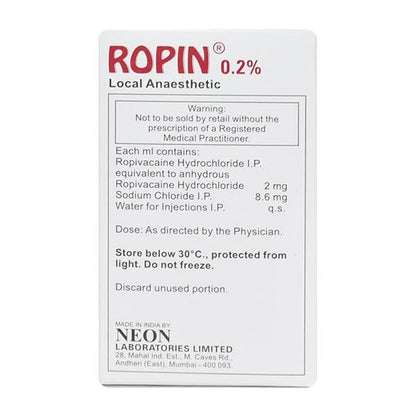 ROPIN 0.20% INJECTION 50ML - Global Surgicals