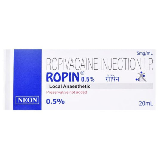 Ropin 0.5 Injection 20ml - Global Surgicals