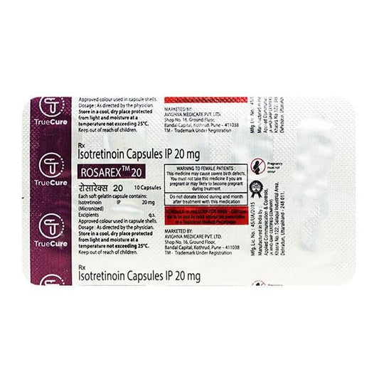 ROSAREX 20 Capsule 10's - Global Surgicals