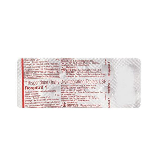 Rospitril 1mg Tablet 10'S - Global Surgicals