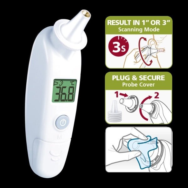 Rossmax Ear Probe Digital Thermometer - Global Surgicals