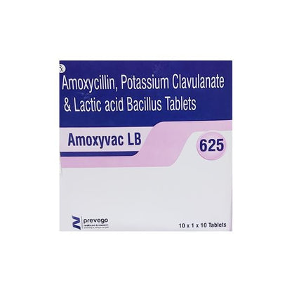 AMOXYVAC LB 625 Tablet 10's