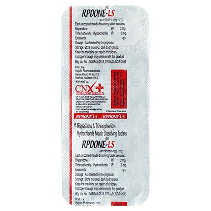 RPDONE LS 2/2mg Tablet 10's - Global Surgicals