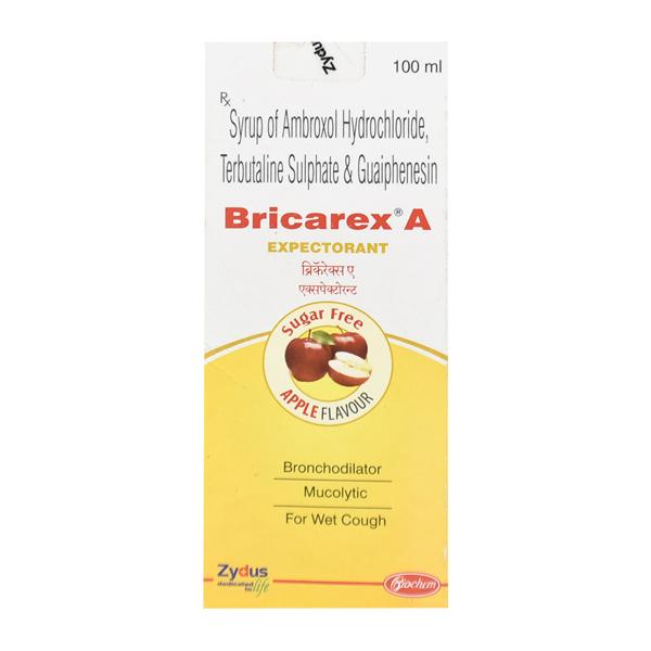 Bricarex A Sugar Free Apple Flavour Expectorant 100ml