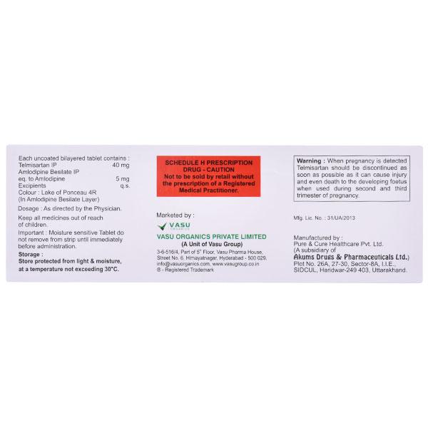 Telmifine AM 5mg/40mg Tablet 10'S