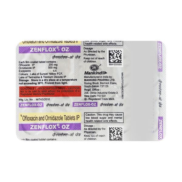 Zenflox OZ Tablet 10'S