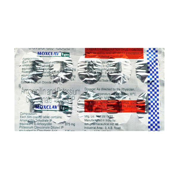MOXCLAV 1gm Tablet 10's