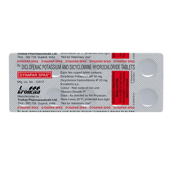 Dynapar Spas Tablet 10'S