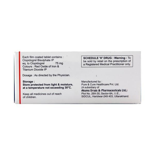 Clopihenz 75mg Tablet 10'S