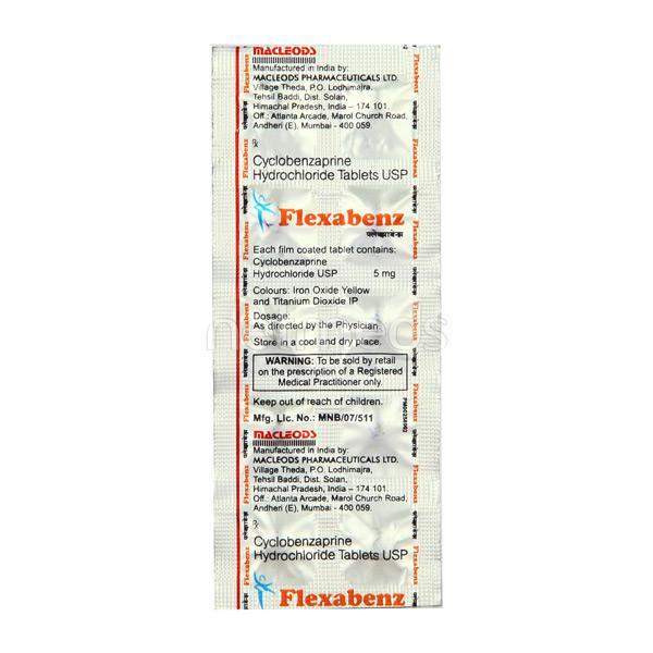 Flexabenz 5mg Tablet 10'S