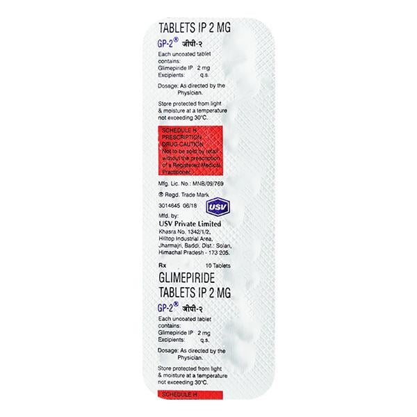 GP 2mg Tablet 10'S