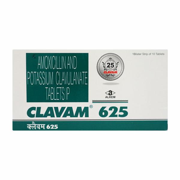 Clavam 625mg Tablet 10'S