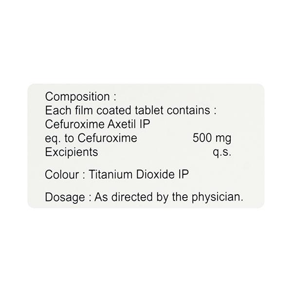 VILTACEF 500 Tablet 10's