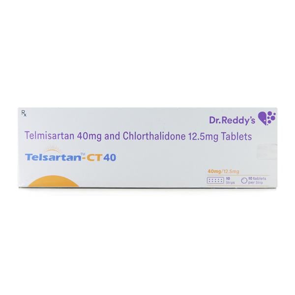 Telsartan CT 40mg Tablet 10'S