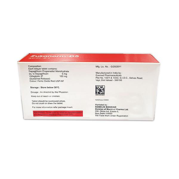 ZUKANORM D 5 Tablet 10's